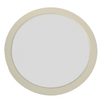 Circular Ivory Round Mirror - 63cm